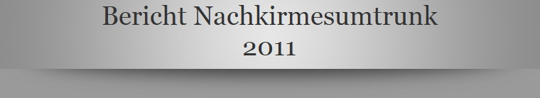 Bericht Nachkirmesumtrunk
2011